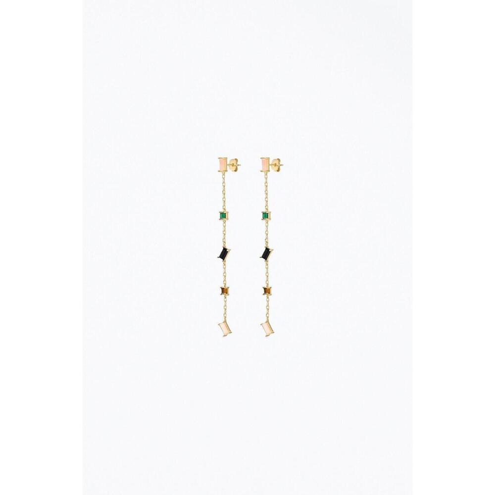 NEW F+H STUDIOS devo drop earrings in gold